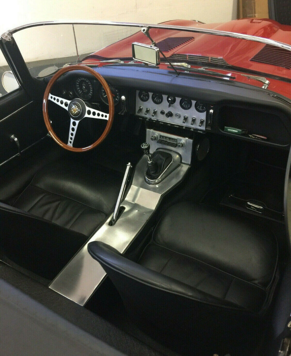 1961 Red Jaguar E-Type Convertible