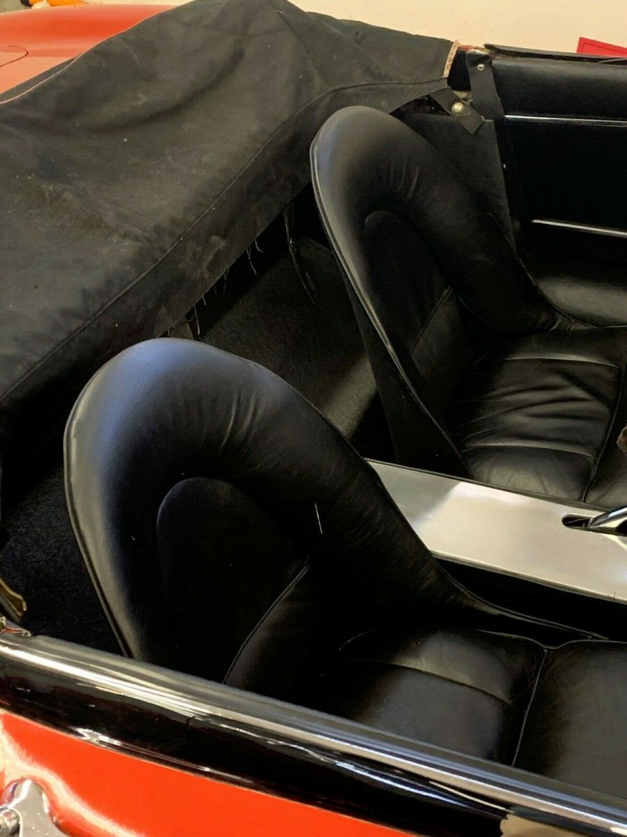 1961 Red Jaguar E-Type Convertible