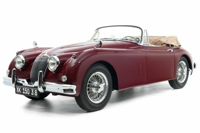 1961 Imperial Maroon Jaguar XK 150 Convertible