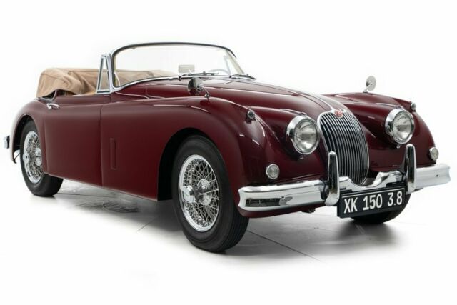 1961 Imperial Maroon Jaguar XK 150 Convertible
