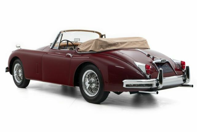 1961 Imperial Maroon Jaguar XK 150 Convertible