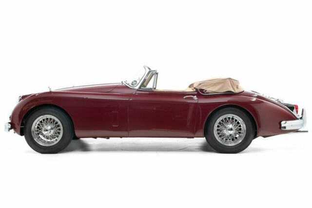 1961 Imperial Maroon Jaguar XK 150 Convertible