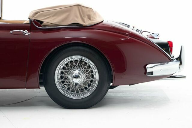 1961 Imperial Maroon Jaguar XK 150 Convertible