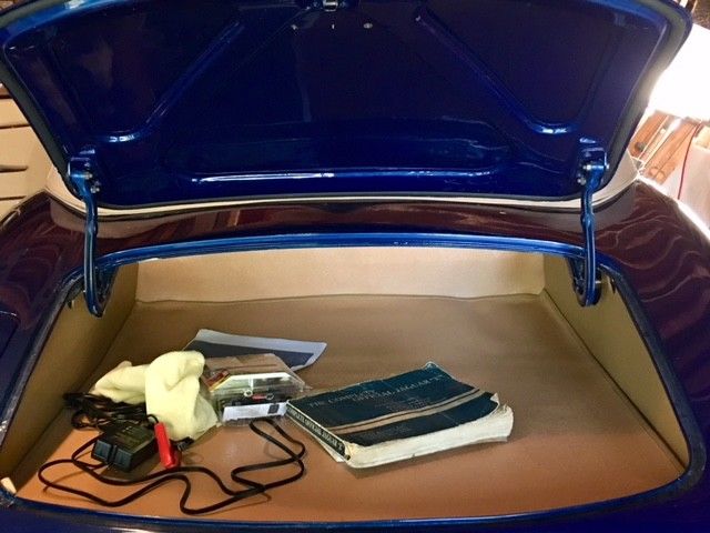 1961 Blue Jaguar E-Type Convertible