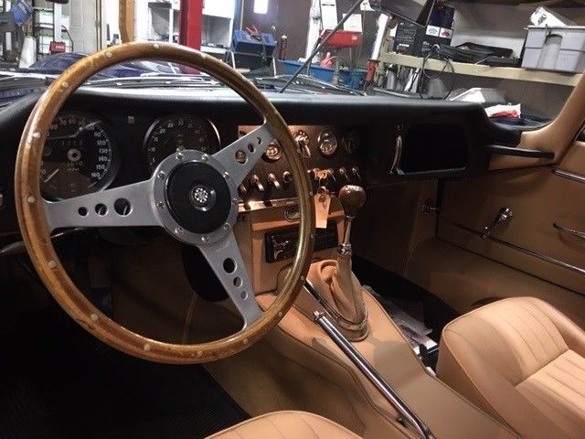 1961 Blue Jaguar E-Type Convertible