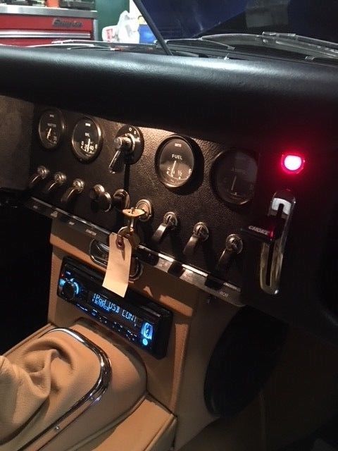 1961 Blue Jaguar E-Type Convertible