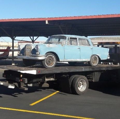 1961 Blue Mercedes-Benz 190-Series Sedan