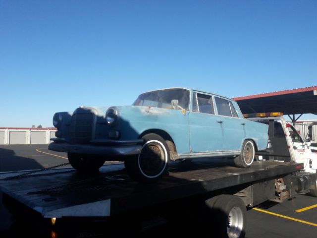 1961 Blue Mercedes-Benz 190-Series Sedan