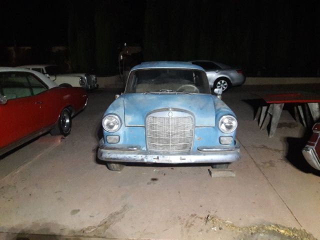 1961 Blue Mercedes-Benz 190-Series Sedan