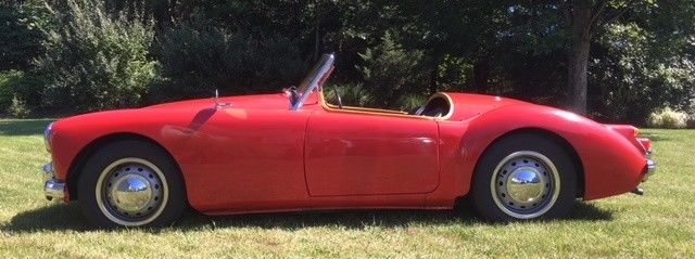 1961 Red MG MGA Convertible