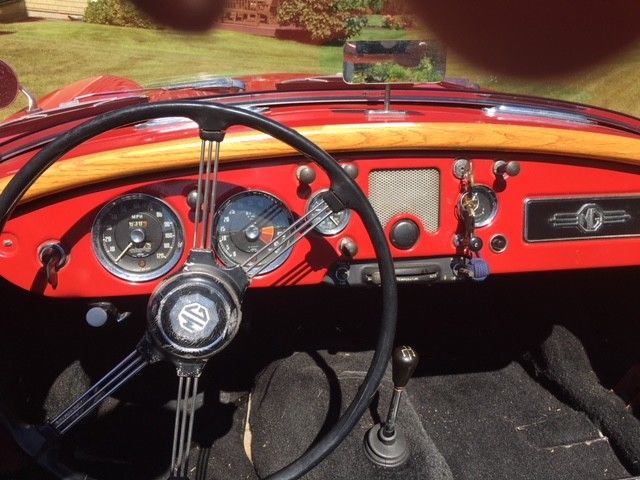 1961 Red MG MGA Convertible