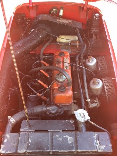 1961 Red MG MGA Convertible