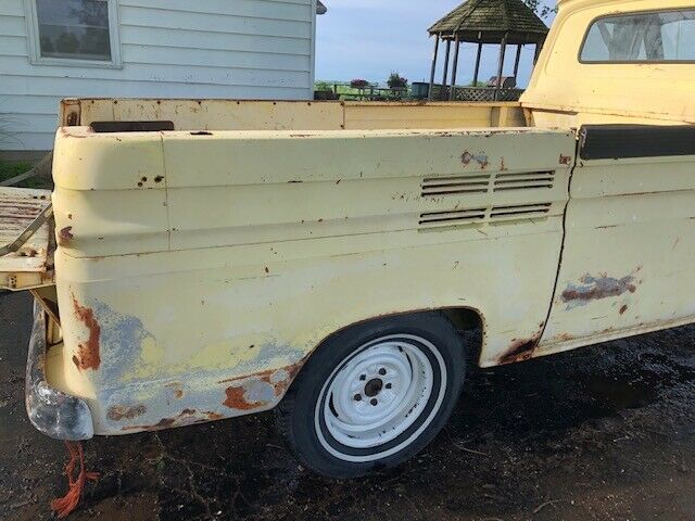 1961 Yellow Chevrolet Corvair Standard Cab Pickup