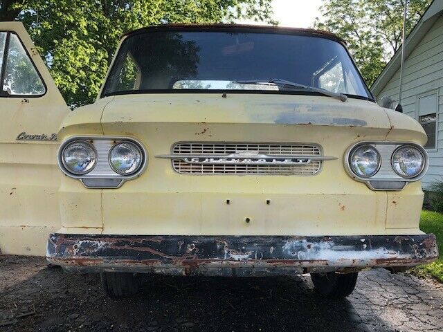 1961 Yellow Chevrolet Corvair Standard Cab Pickup