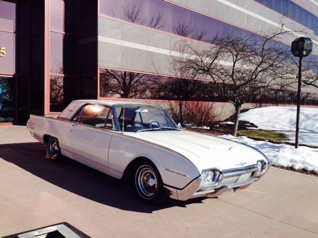 1961 White Ford Thunderbird