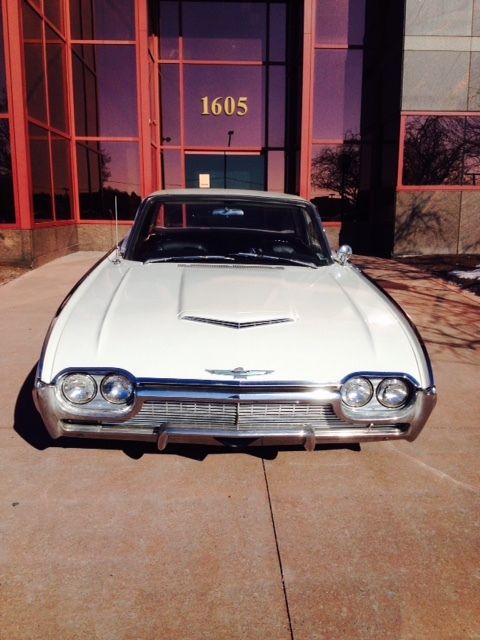 1961 White Ford Thunderbird