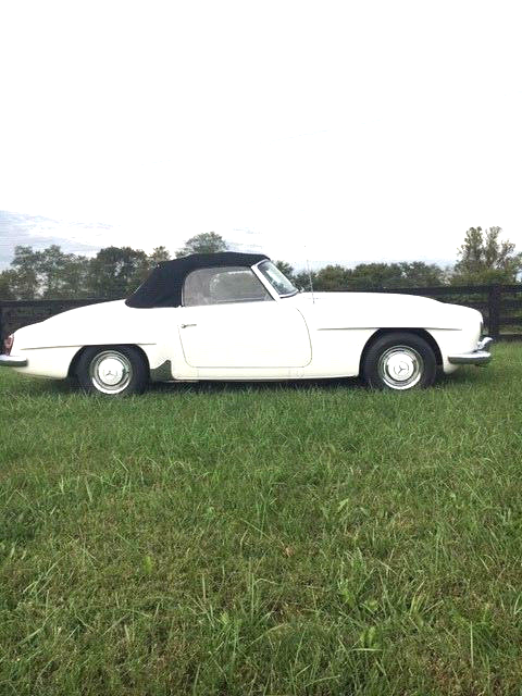 1962 White Mercedes-Benz 190-Series Convertible