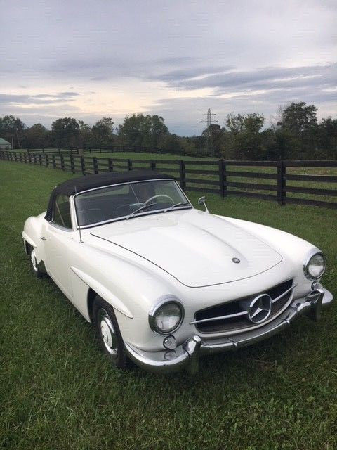 1962 White Mercedes-Benz 190-Series Convertible
