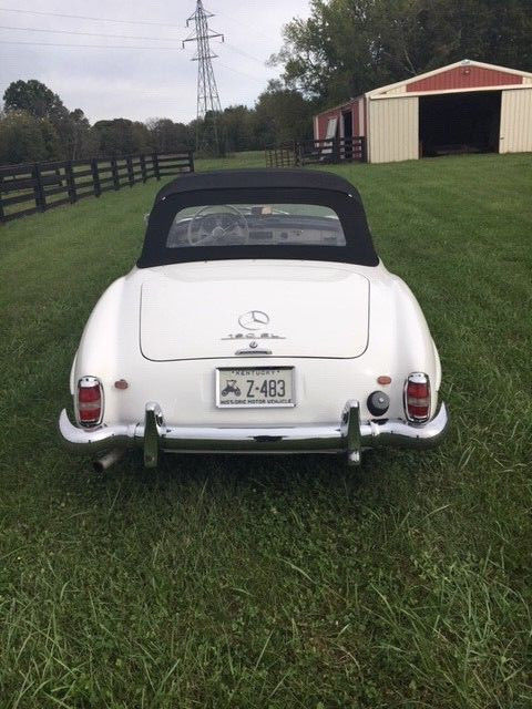 1962 White Mercedes-Benz 190-Series Convertible