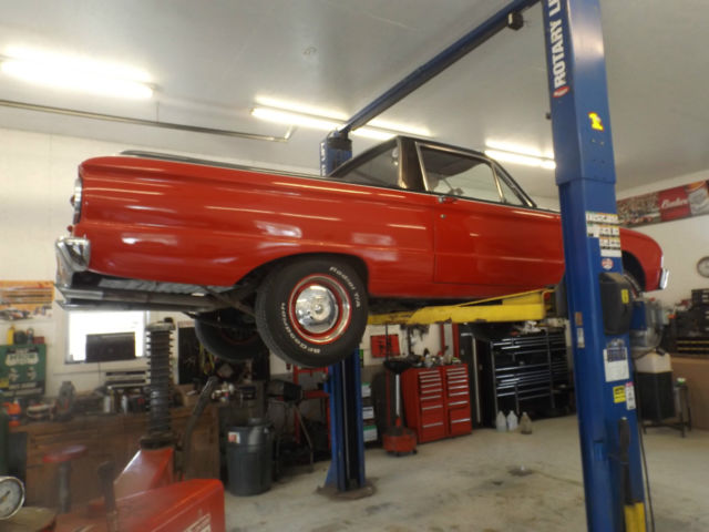 1962 Black & red Ford Ranchero