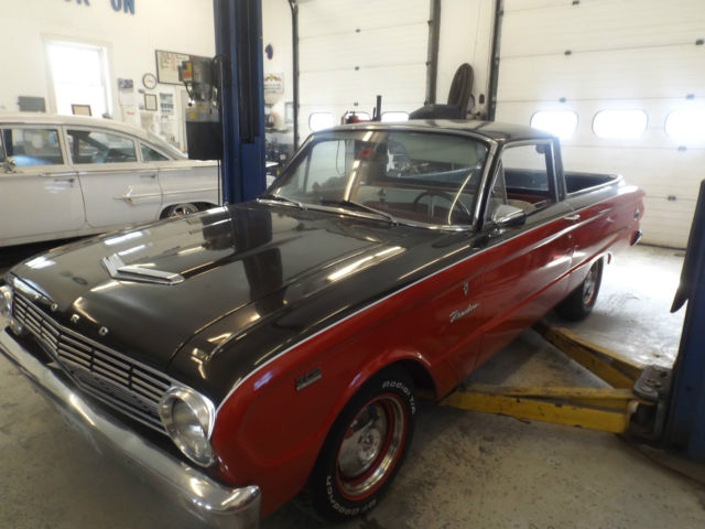 1962 Black & red Ford Ranchero