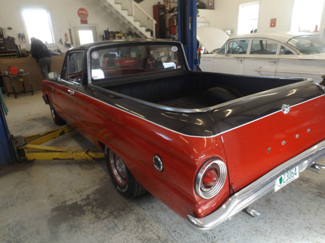 1962 Black & red Ford Ranchero
