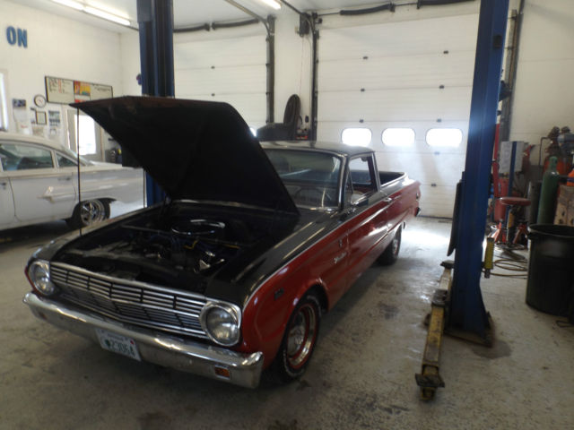 1962 Black & red Ford Ranchero