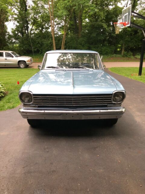 1962 Silver Blue Chevrolet Nova Sedan