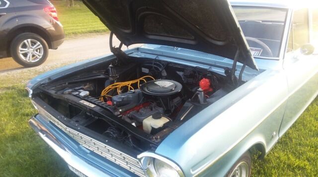 1962 Silver Blue Chevrolet Nova Sedan