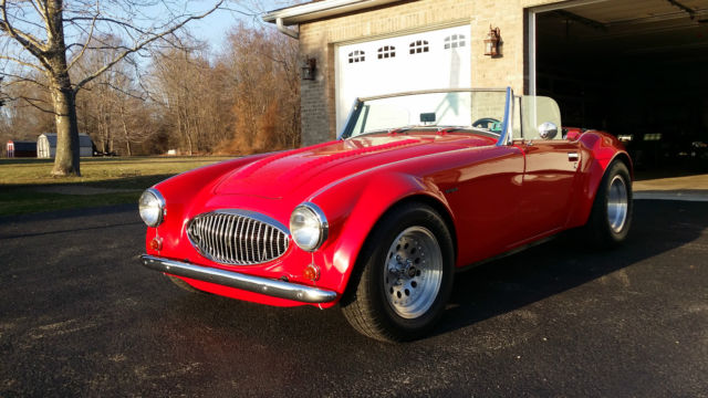 1962 Red Austin Healey 3000 Convertible