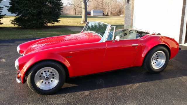 1962 Red Austin Healey 3000 Convertible