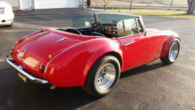 1962 Red Austin Healey 3000 Convertible