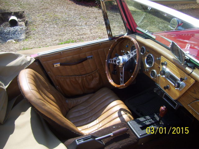 1962 Red Austin Healey 3000 Convertible