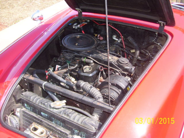 1962 Red Austin Healey 3000 Convertible