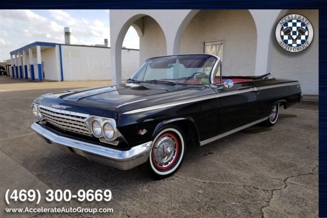 1962 Black Chevrolet Impala Convertible