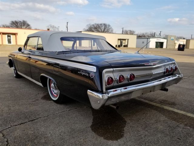 1962 Black Chevrolet Impala Convertible