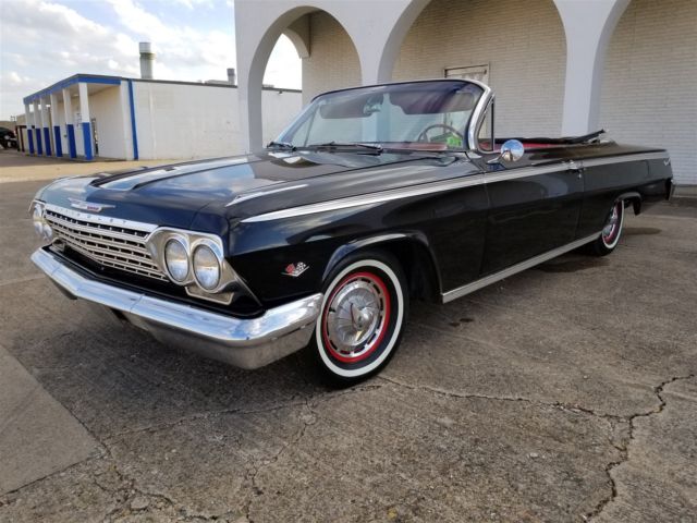 1962 Black Chevrolet Impala Convertible