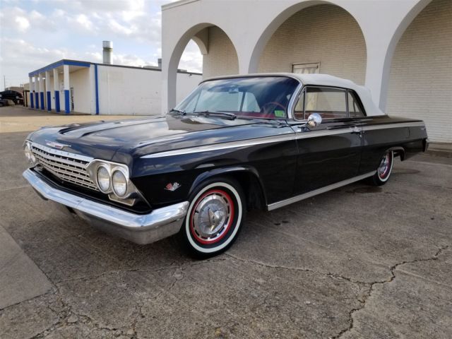1962 Black Chevrolet Impala Convertible