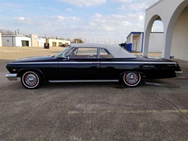 1962 Black Chevrolet Impala Convertible