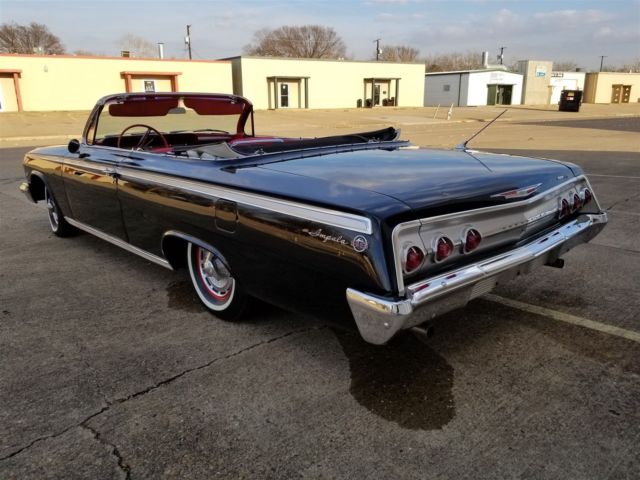 1962 Black Chevrolet Impala Convertible