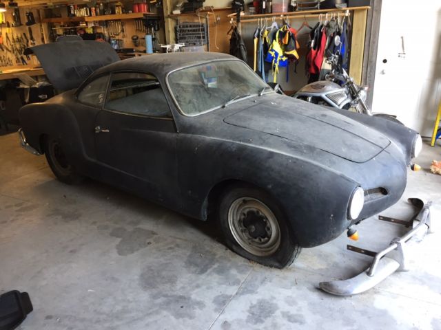 1962 Black Volkswagen Karmann Ghia Coupe