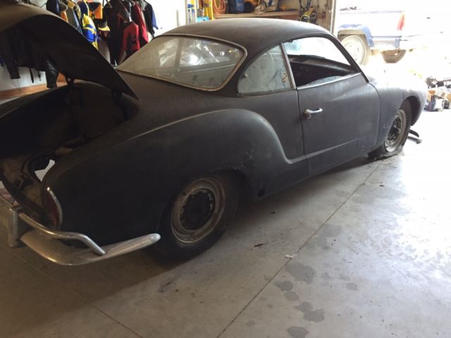 1962 Black Volkswagen Karmann Ghia Coupe