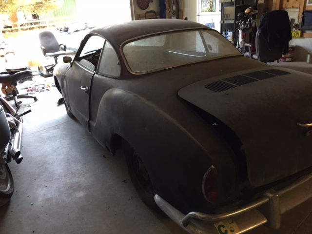 1962 Black Volkswagen Karmann Ghia Coupe