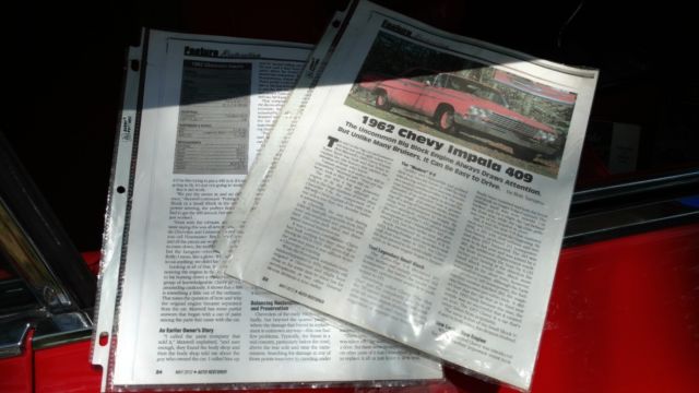 1962 Red Chevrolet Impala 2 DR H.T
