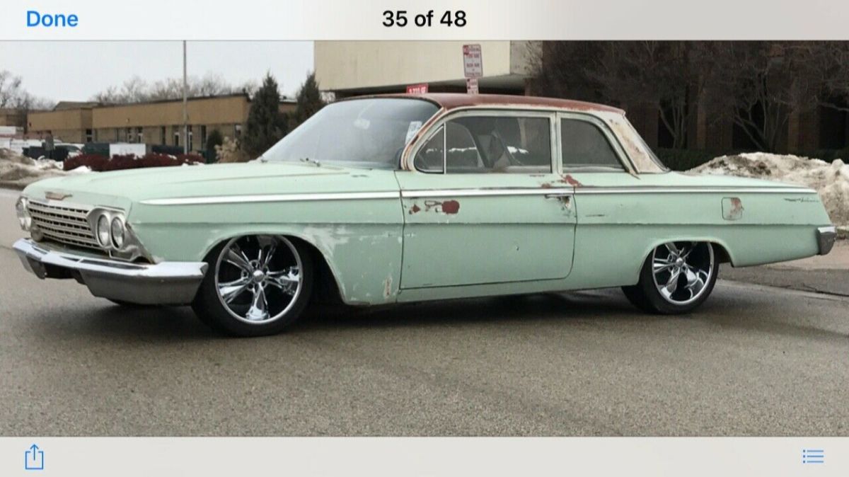1962 Green Chevrolet Bel Air/150/210 2dr