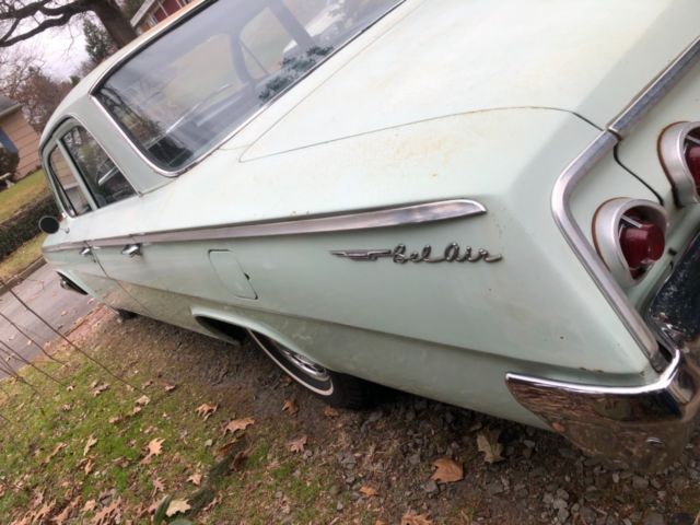 1962 Light green Chevrolet Bel Air/150/210 Coupe