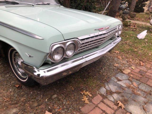 1962 Light green Chevrolet Bel Air/150/210 Coupe
