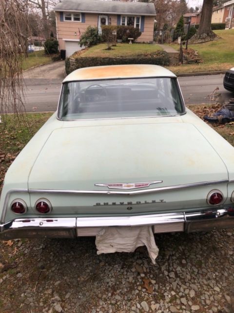 1962 Light green Chevrolet Bel Air/150/210 Coupe