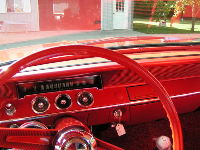 1962 Roman Red Chevrolet Biscayne Sedan
