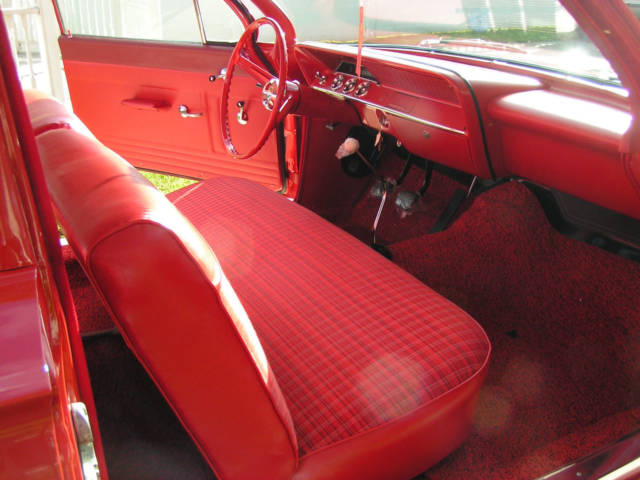 1962 Roman Red Chevrolet Biscayne Sedan